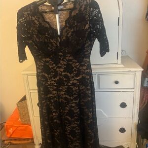 CAbi Black Lace Dress